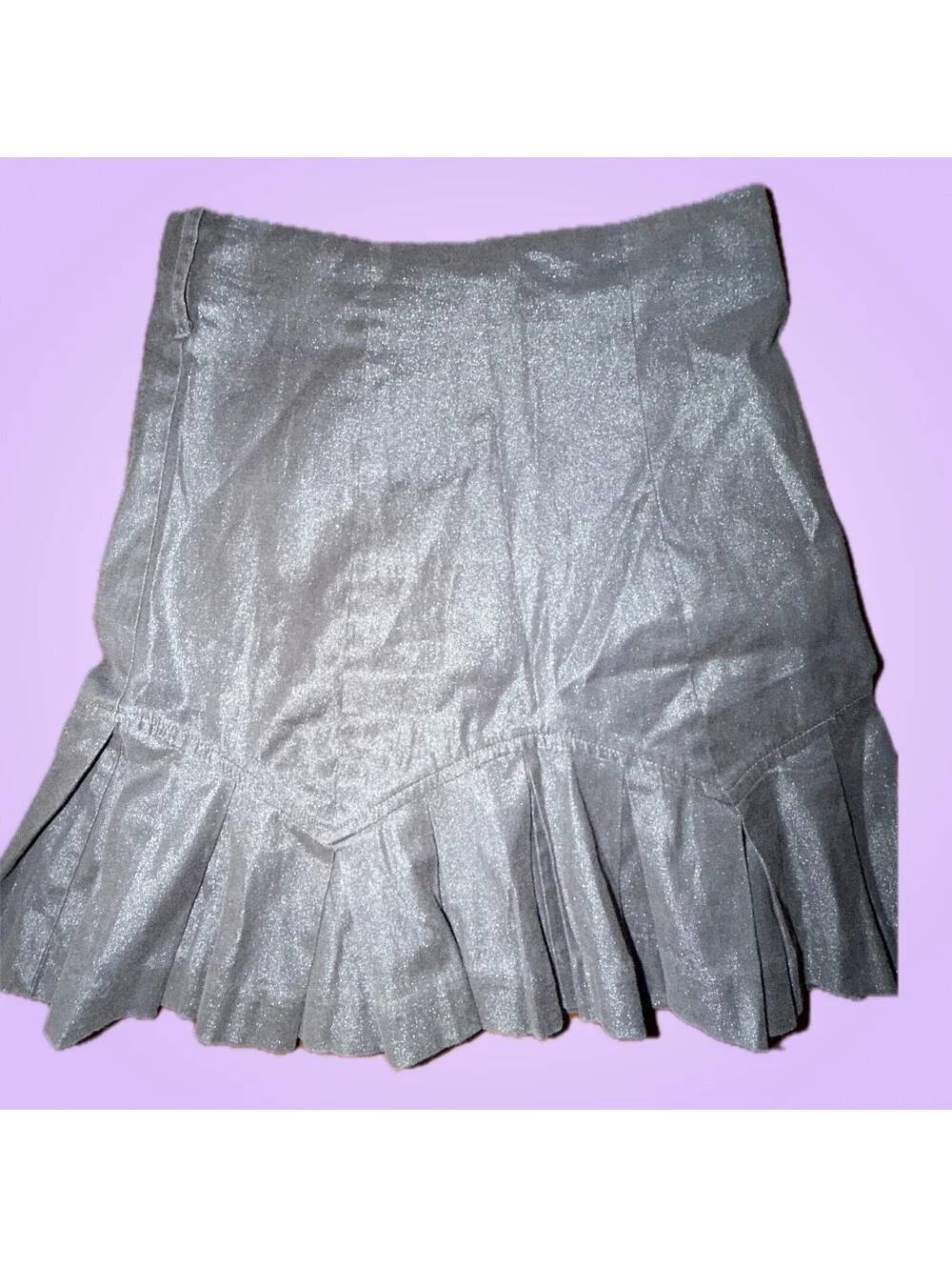 I.N. Girl Girls Size 10 Dark Gray Shimmer Pleated Skirt